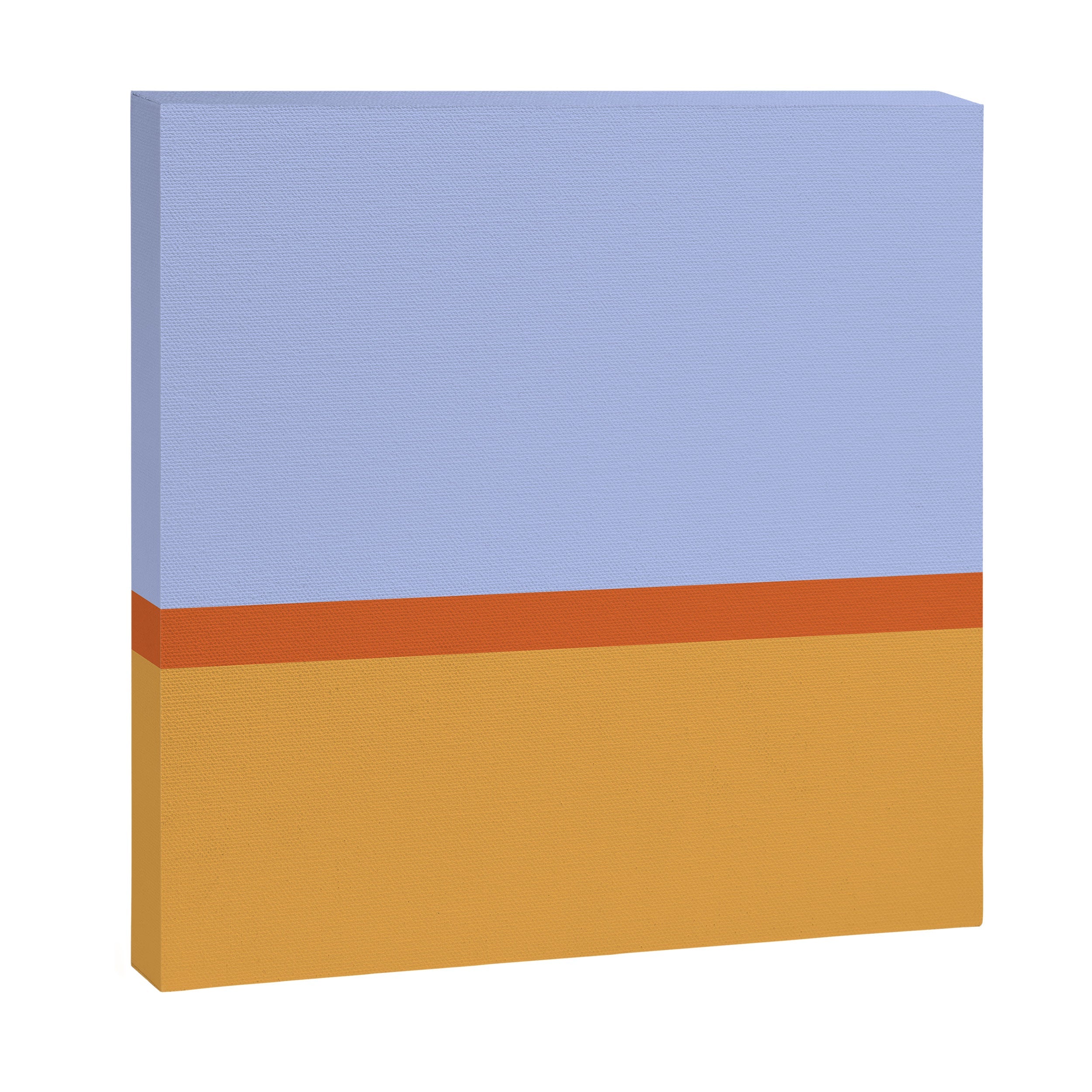 70s Summer Color Block Blue and Orange Canvas Print