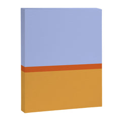 70s Summer Color Block Blue and Orange Canvas Print