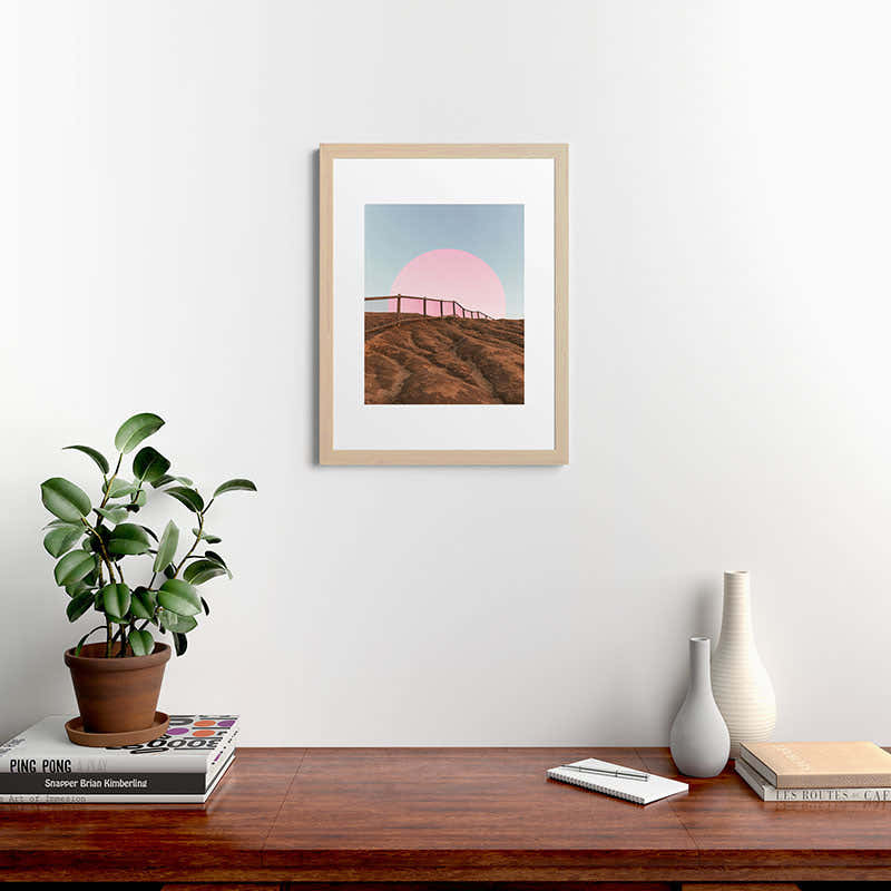 "cotton candy skies" Framed Art Print