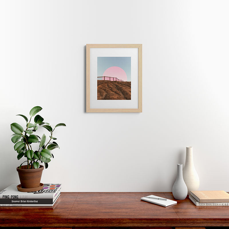 "cotton candy skies" Framed Art Print