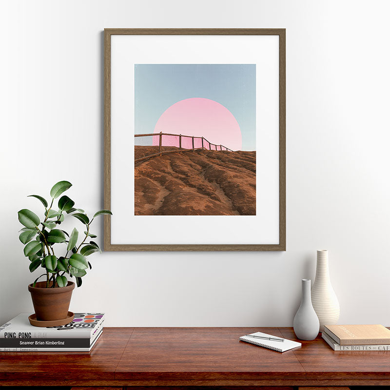 "cotton candy skies" Framed Art Print