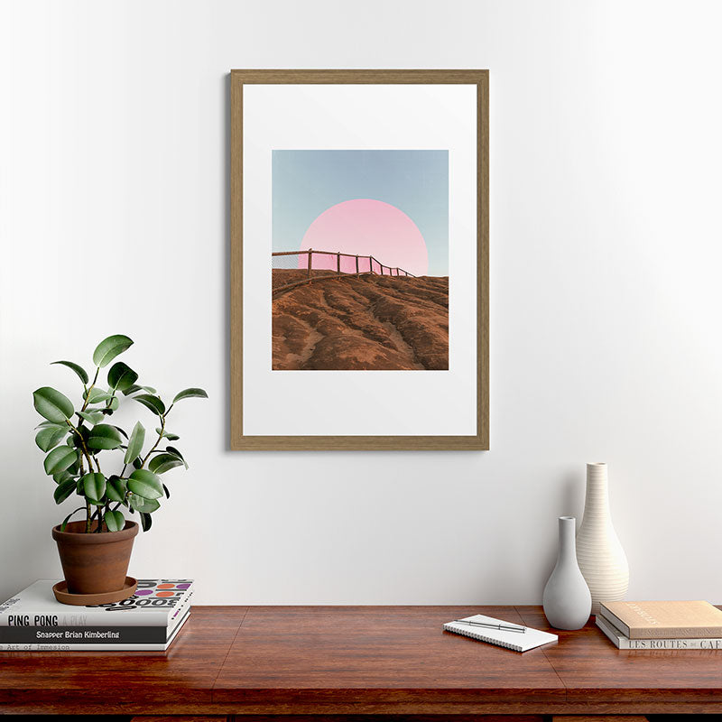 "cotton candy skies" Framed Art Print