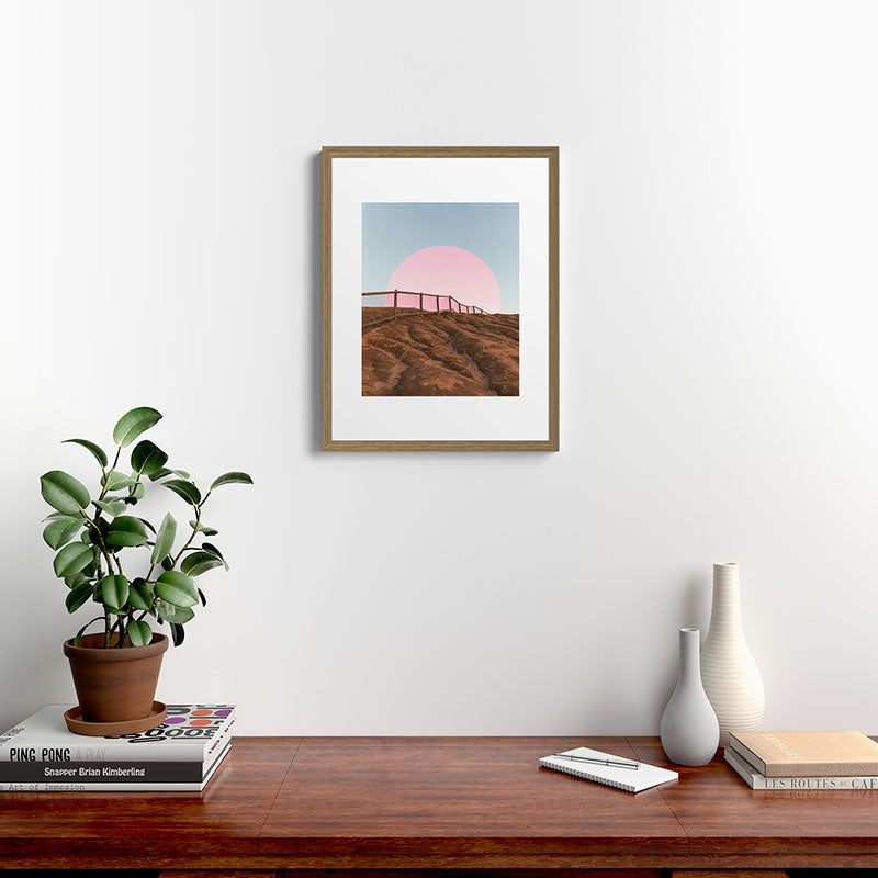 "cotton candy skies" Framed Art Print