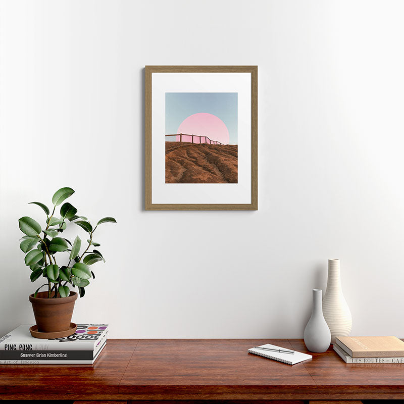 "cotton candy skies" Framed Art Print