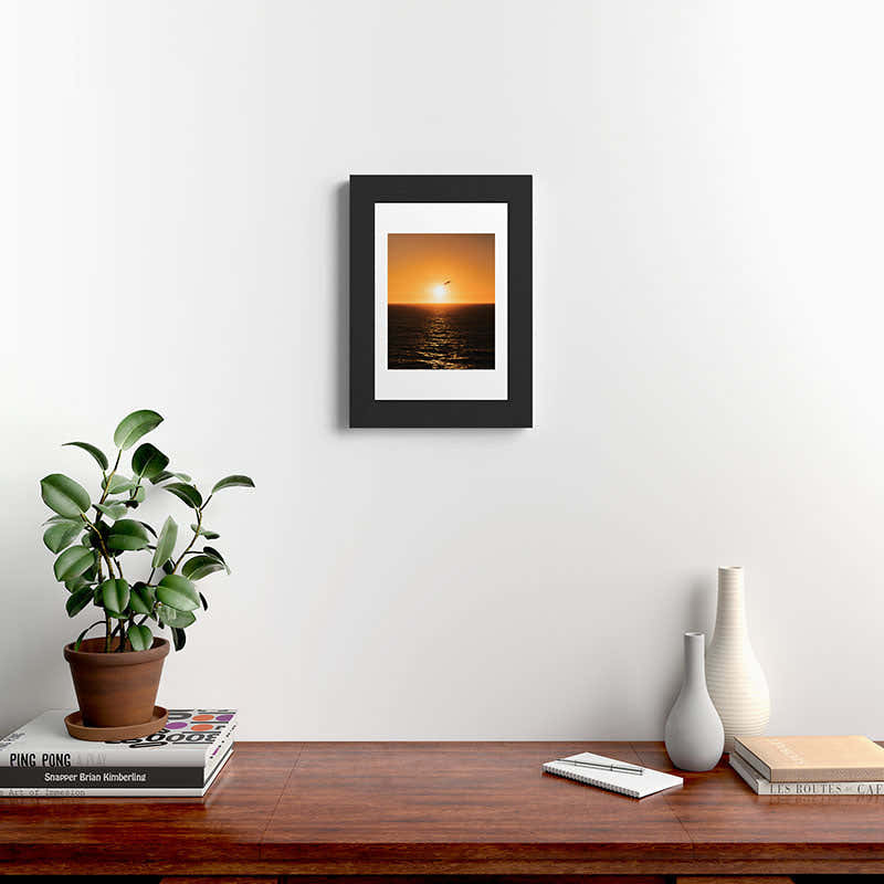 "flying solo" Framed Art Print