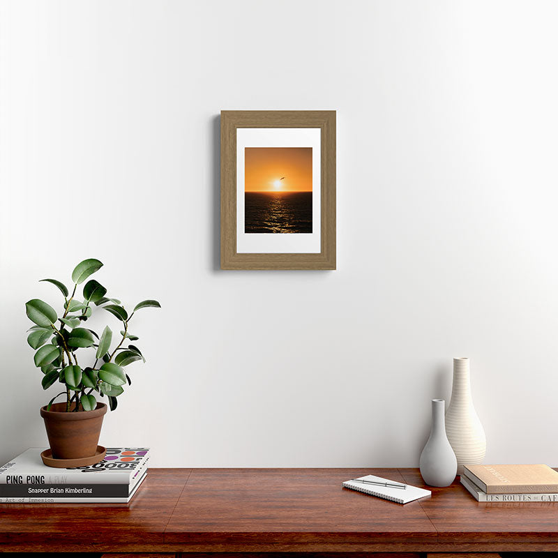 "flying solo" Framed Art Print