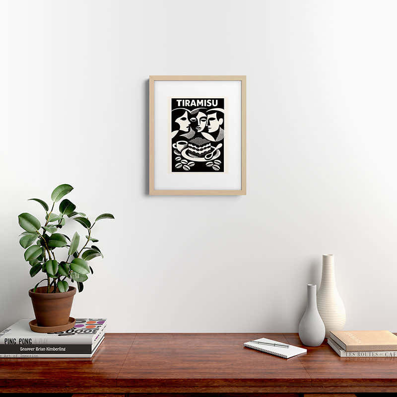 1920s Tiramisu Art Deco Framed Art Print