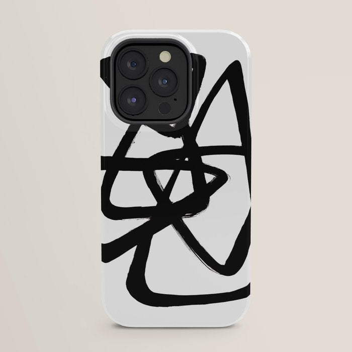 A Family Of Five White Background iPhone Case