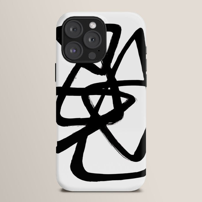 A Family Of Five White Background iPhone Case