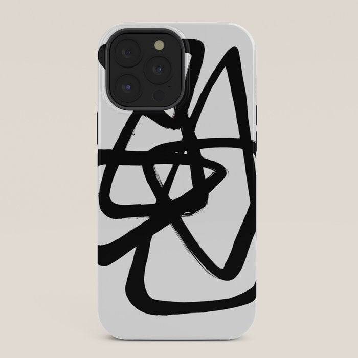 A Family Of Five White Background iPhone Case