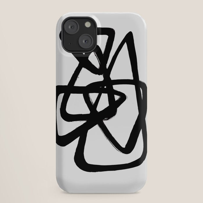 A Family Of Five White Background iPhone Case
