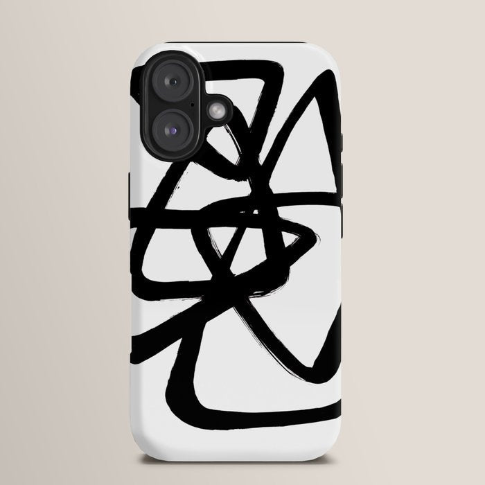 A Family Of Five White Background iPhone Case