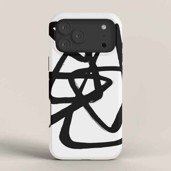 A Family Of Five White Background iPhone Case