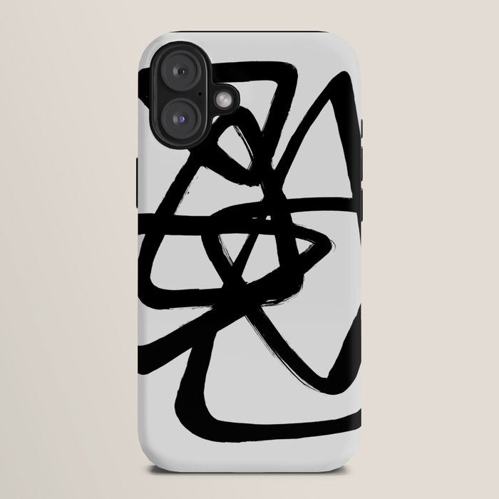 A Family Of Five White Background iPhone Case
