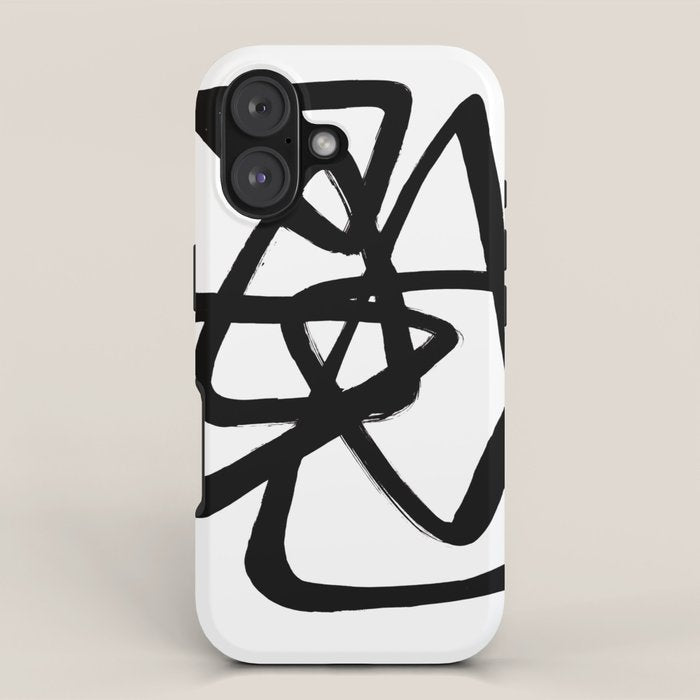 A Family Of Five White Background iPhone Case