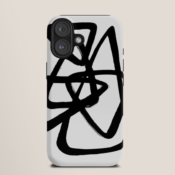A Family Of Five White Background iPhone Case