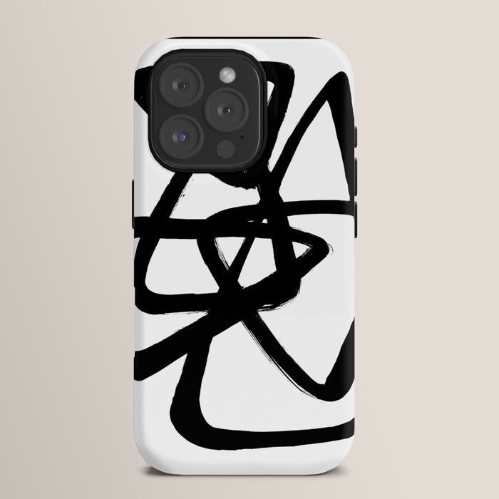 A Family Of Five White Background iPhone Case