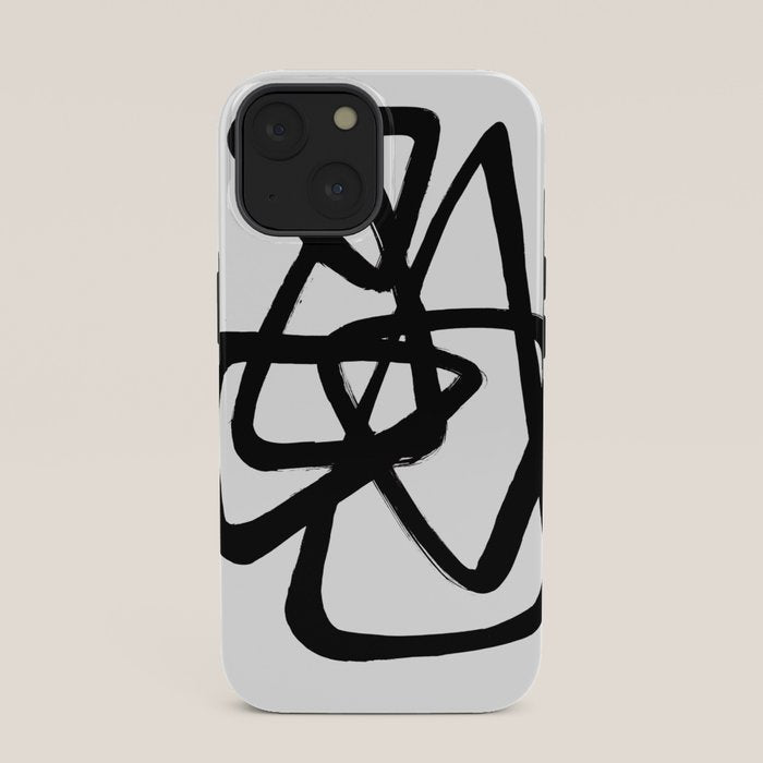A Family Of Five White Background iPhone Case