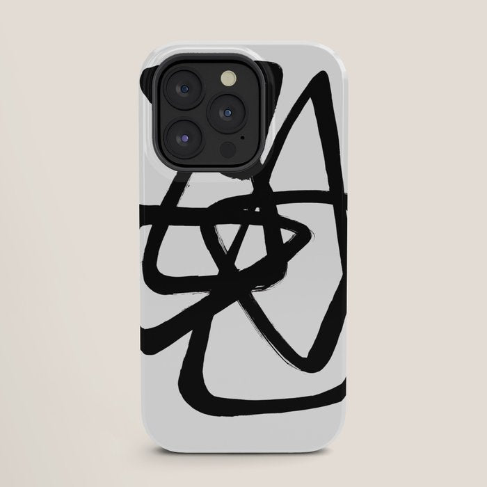 A Family Of Five White Background iPhone Case