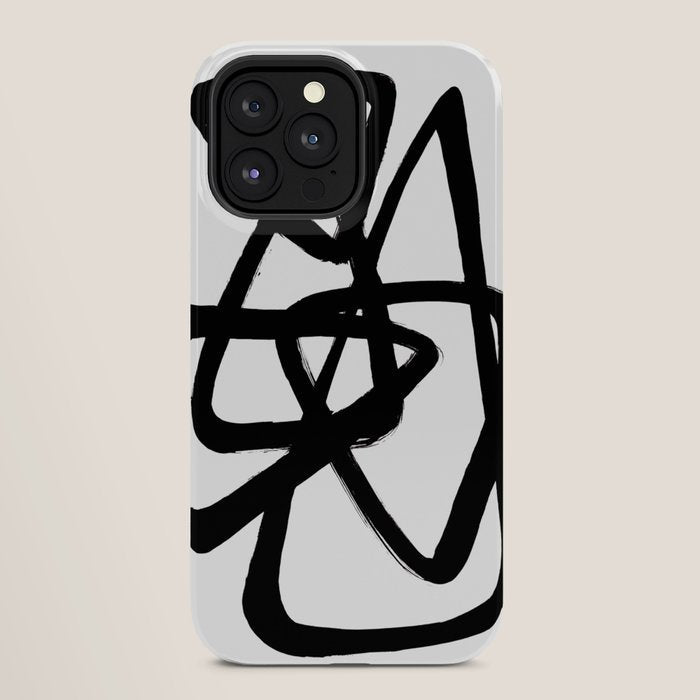 A Family Of Five White Background iPhone Case