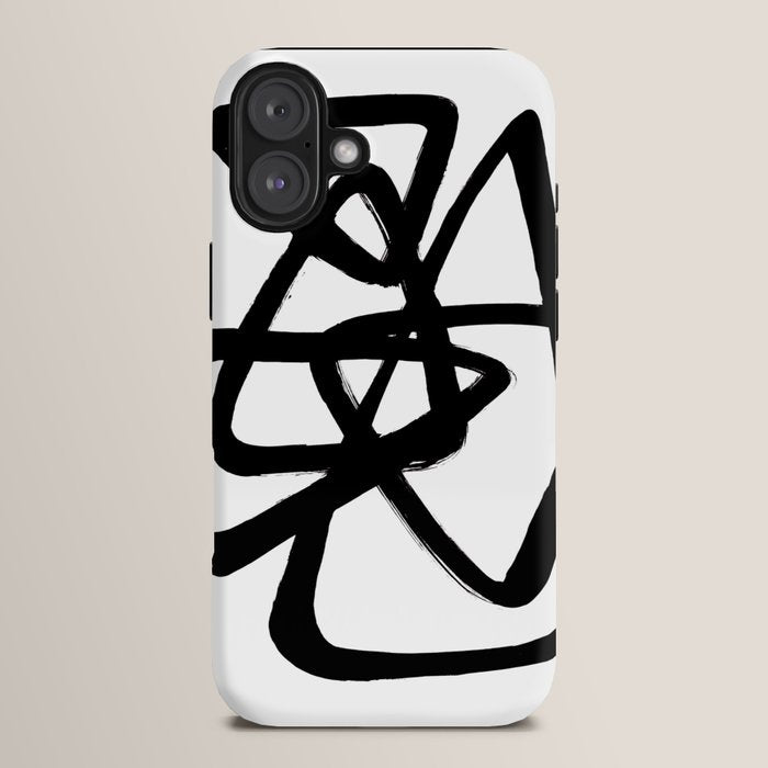 A Family Of Five White Background iPhone Case
