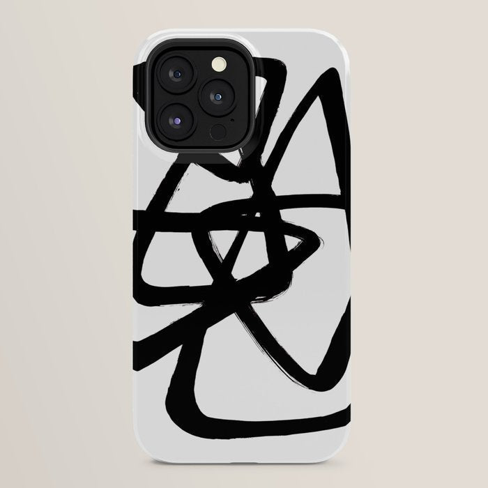 A Family Of Five White Background iPhone Case