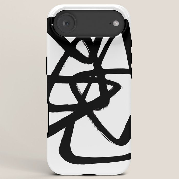 A Family Of Five White Background iPhone Case