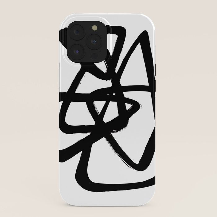 A Family Of Five White Background iPhone Case