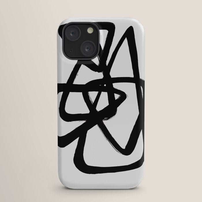 A Family Of Five White Background iPhone Case