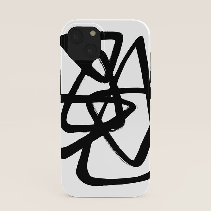 A Family Of Five White Background iPhone Case
