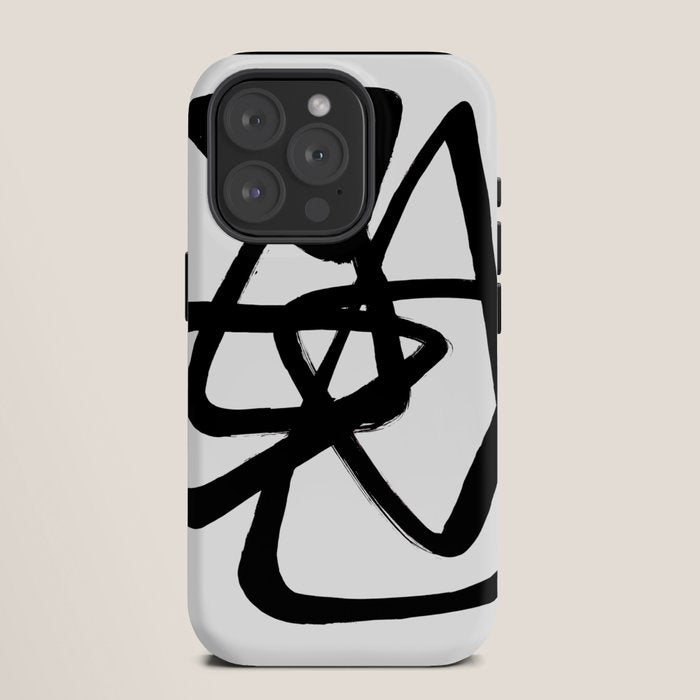 A Family Of Five White Background iPhone Case
