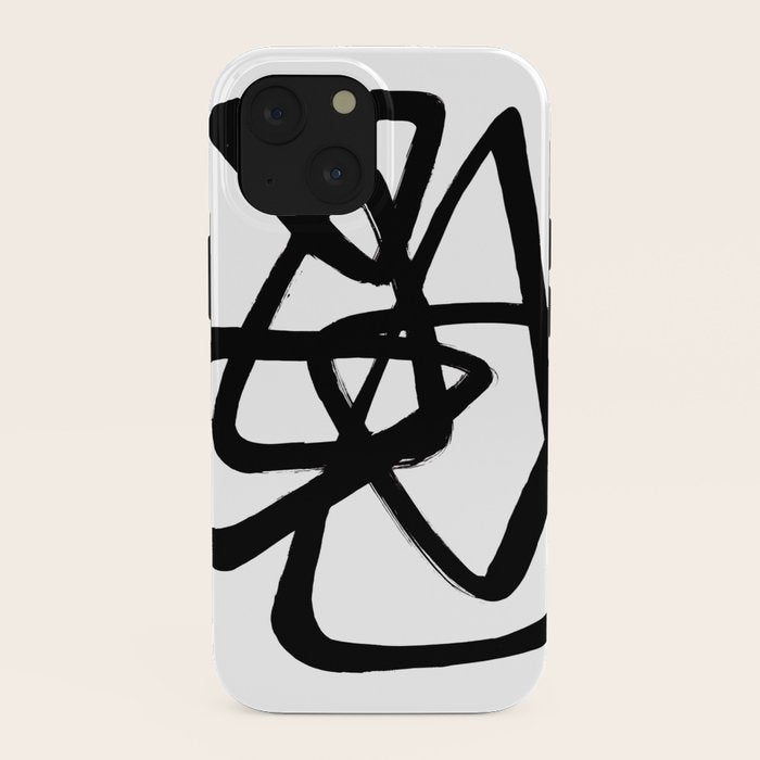 A Family Of Five White Background iPhone Case