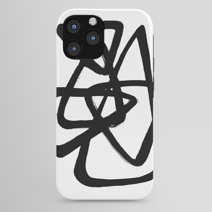 A Family Of Five White Background iPhone Case