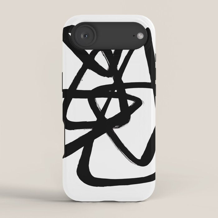 A Family Of Five White Background iPhone Case