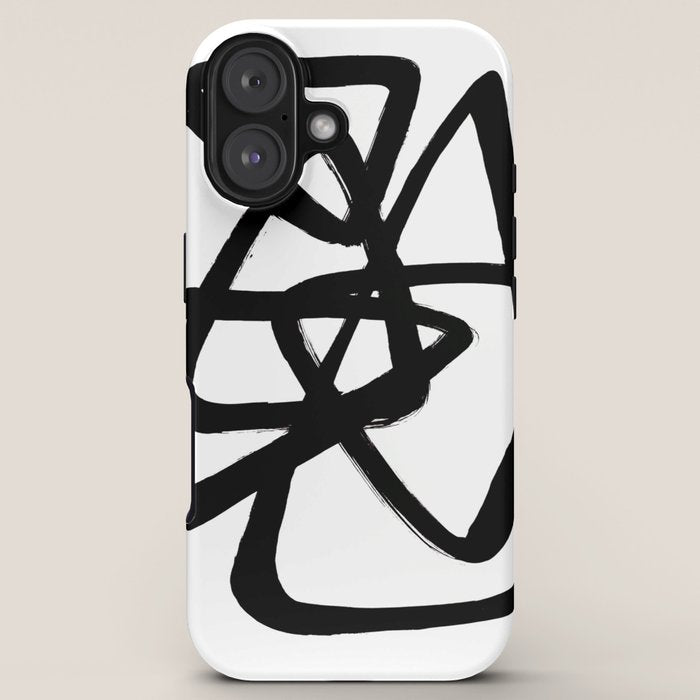 A Family Of Five White Background iPhone Case