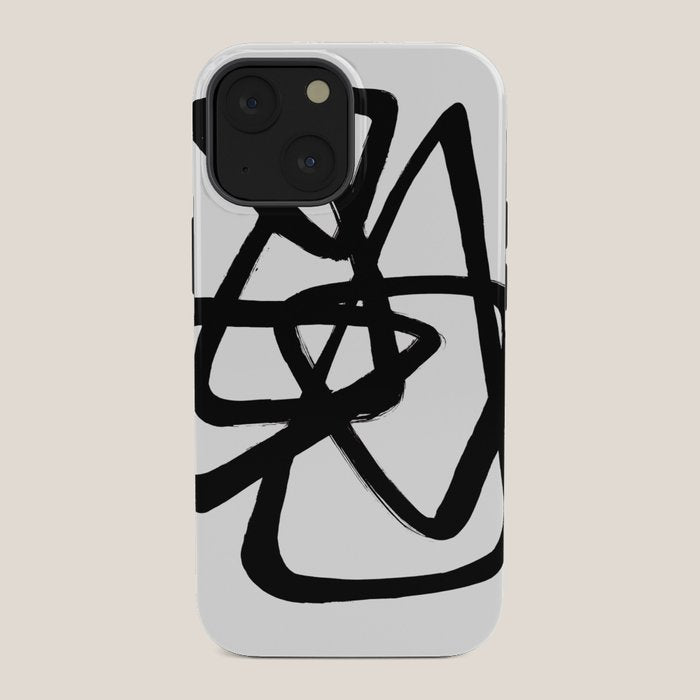 A Family Of Five White Background iPhone Case