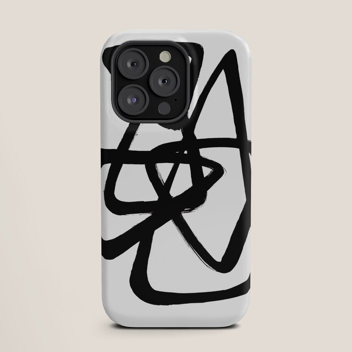 A Family Of Five White Background iPhone Case