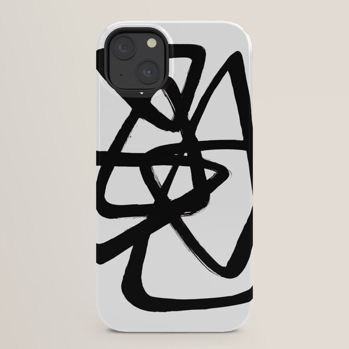 A Family Of Five White Background iPhone Case
