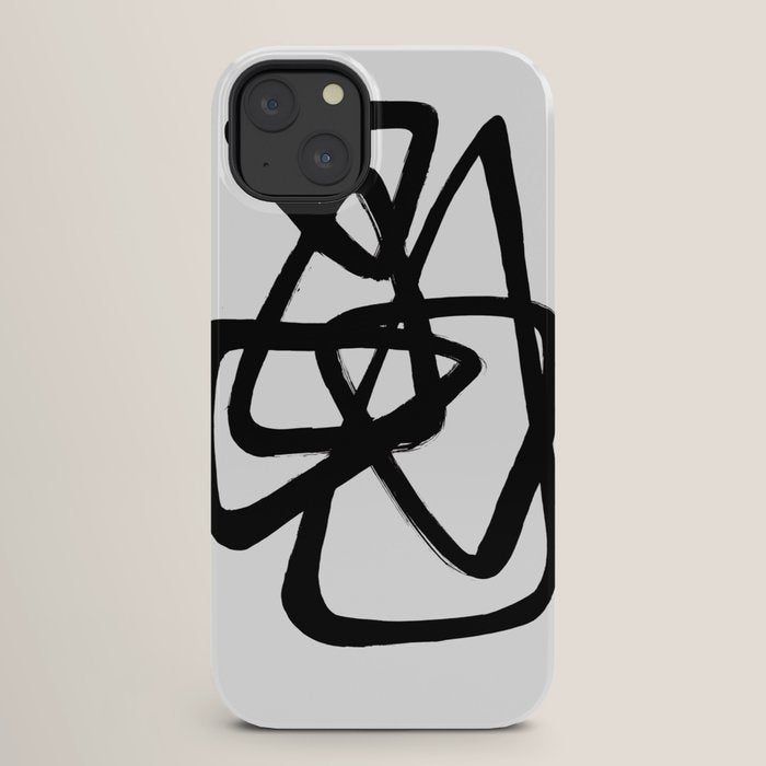 A Family Of Five White Background iPhone Case