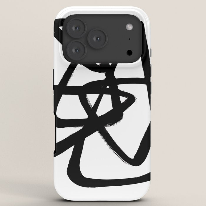 A Family Of Five White Background iPhone Case