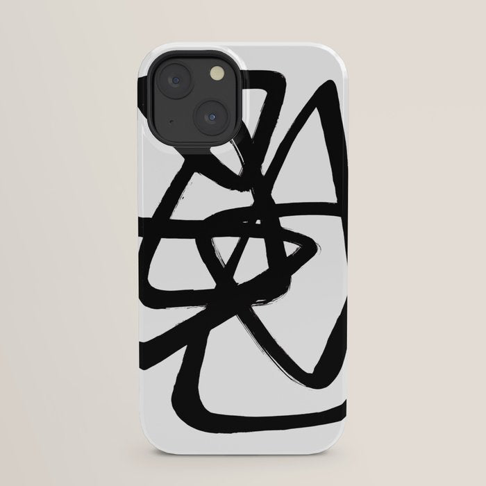 A Family Of Five White Background iPhone Case