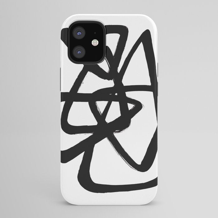 A Family Of Five White Background iPhone Case