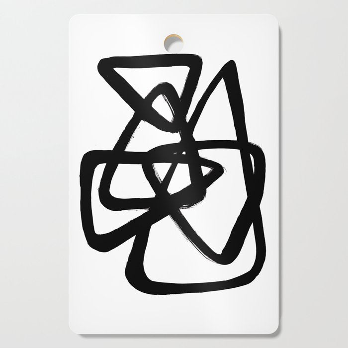 A Family Of Five White Background Cutting Board