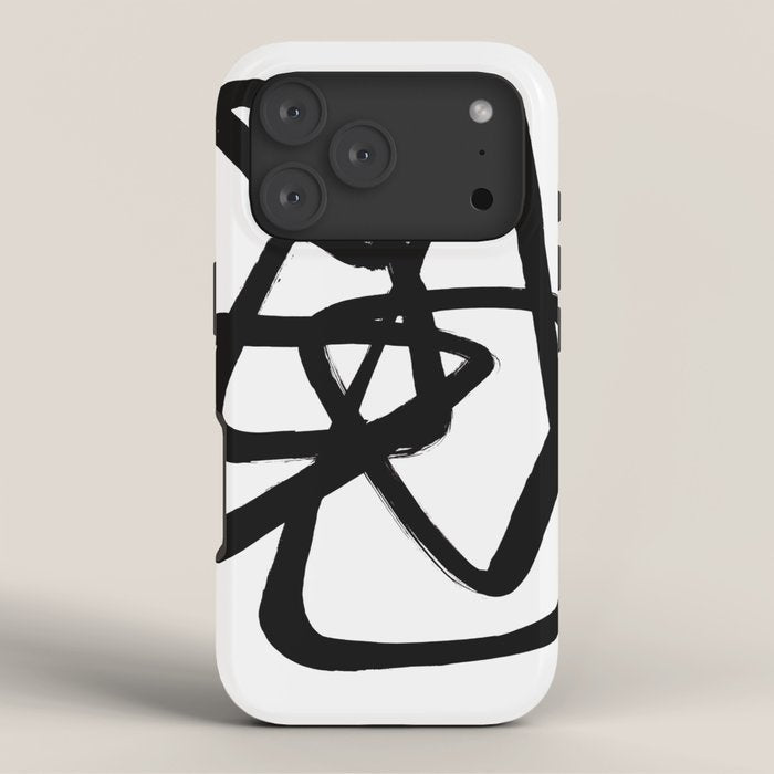 A Family Of Five White Background iPhone Case