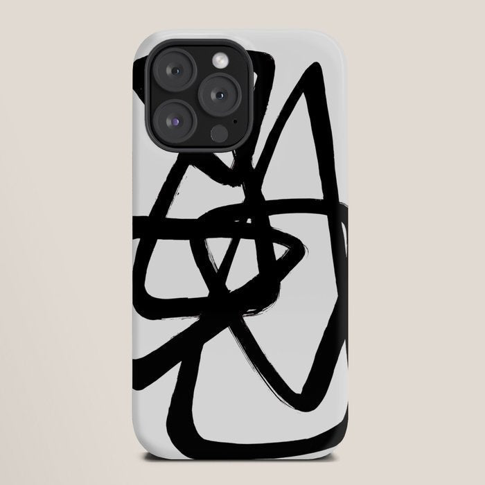 A Family Of Five White Background iPhone Case