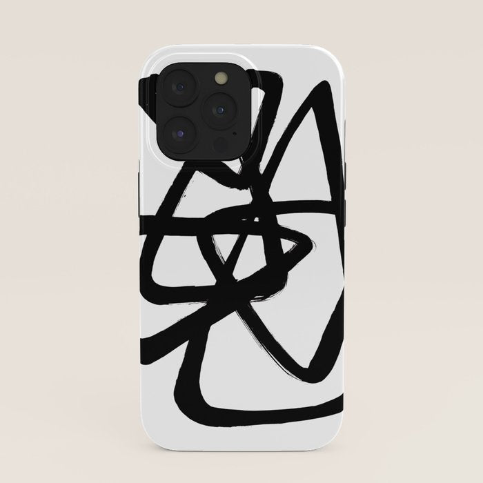 A Family Of Five White Background iPhone Case