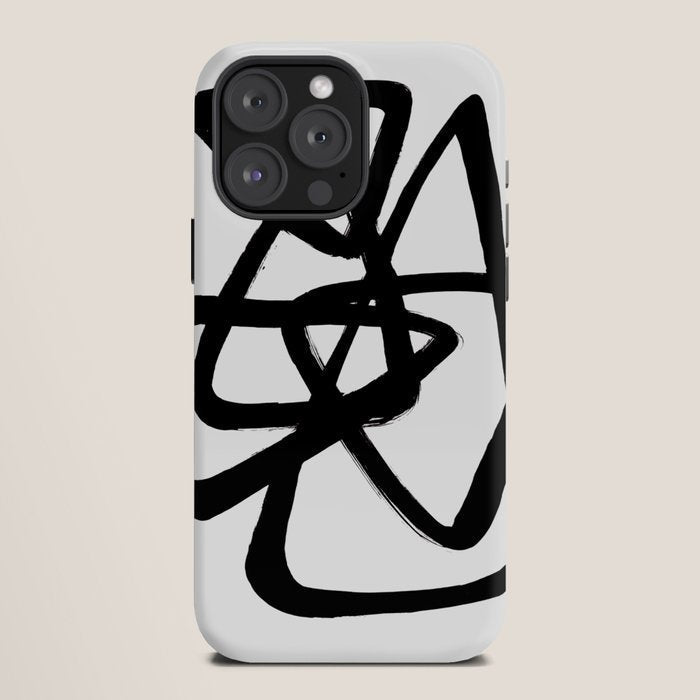 A Family Of Five White Background iPhone Case