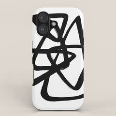 A Family Of Five White Background iPhone Case