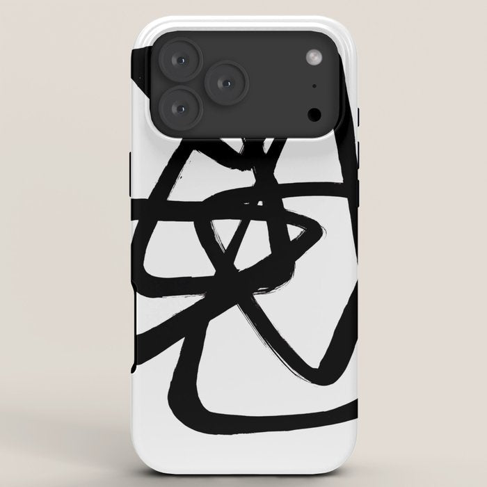 A Family Of Five White Background iPhone Case