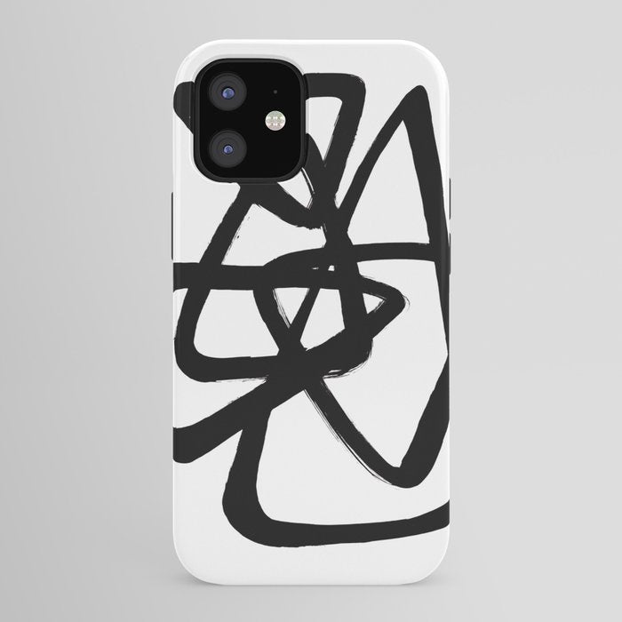 A Family Of Five White Background iPhone Case